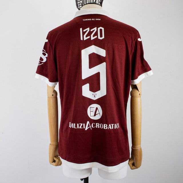 MAGLIA HOME TORINO IZZO 5 2019/2020 by LOTTO - Sponsor 80/90