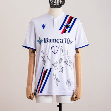 maglia away sampdoria quagliarella 27 2021/2022 autografata by MACRON - Home (2)