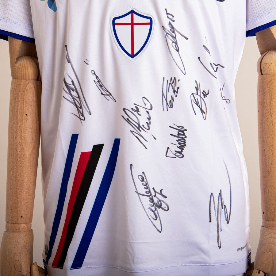 maglia away sampdoria quagliarella 27 2021/2022 autografata by MACRON - Home (5)