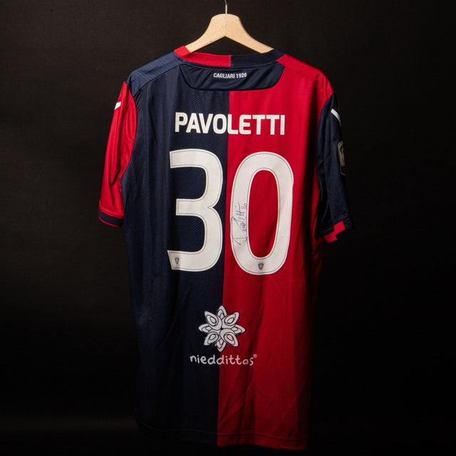 maglia home cagliari macron pavoletti 30 2017/2018 autografata by MACRON - Home