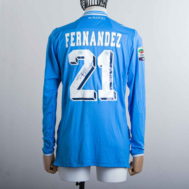 maglia home napoli 2012/2013 fernandez 21 autografata by MACRON - Home