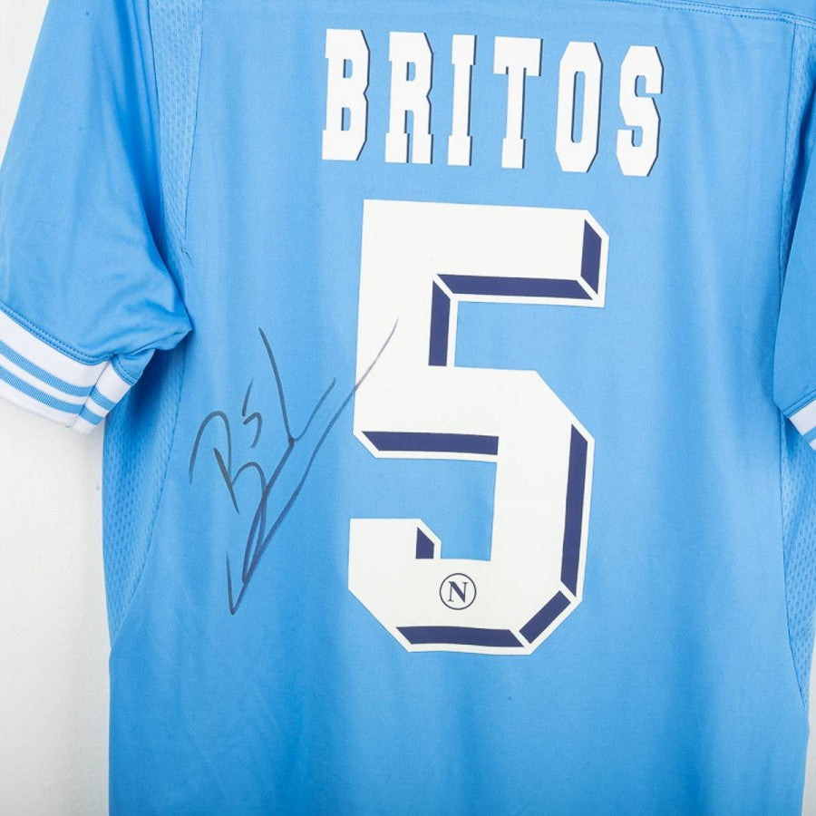 Maglia Home Napoli Macron Britos 5 Autografata 2012/2013 by MACRON - Home (5)
