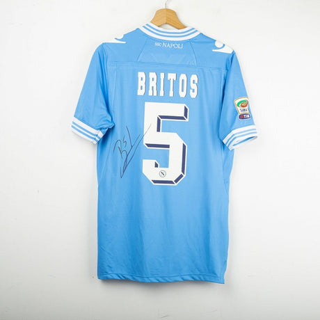 Maglia Home Napoli Macron Britos 5 Autografata 2012/2013 by MACRON - Home