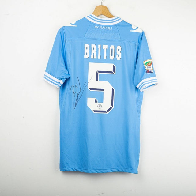Maglia Home Napoli Macron Britos 5 Autografata 2012/2013 by MACRON - Home