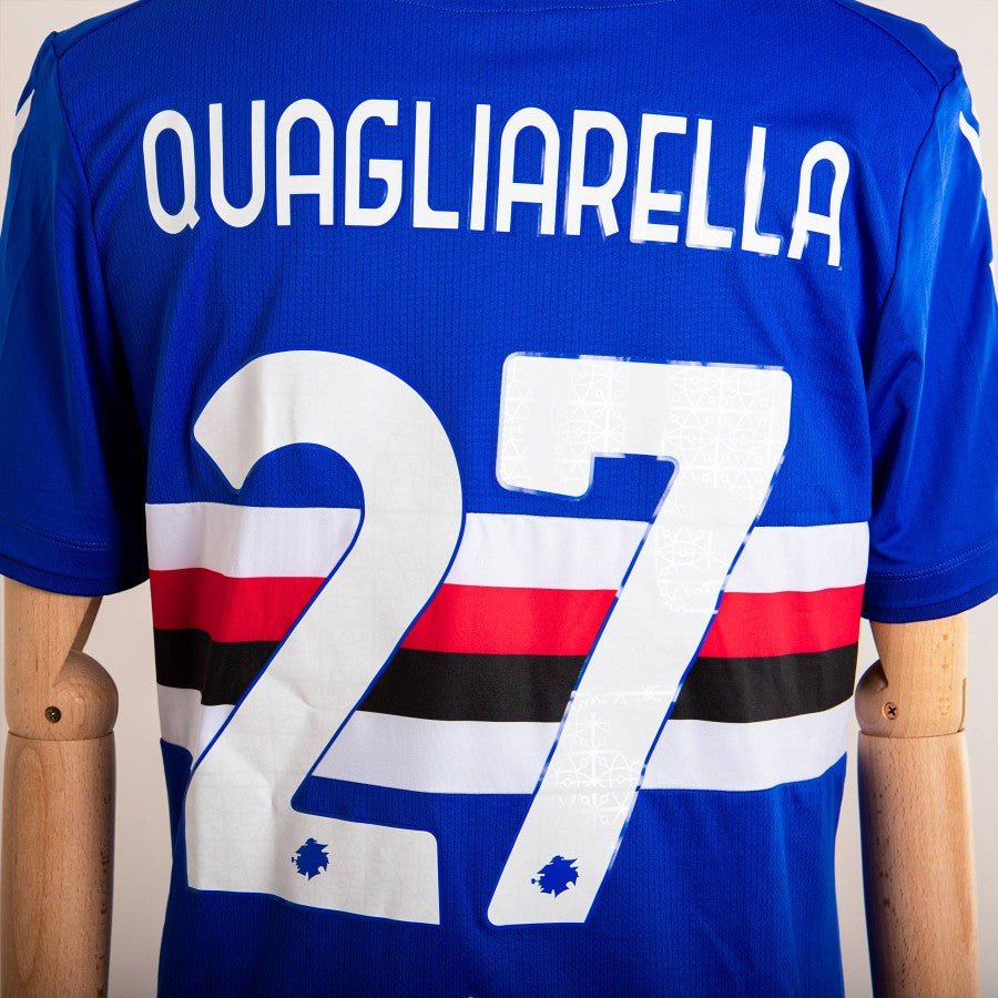 maglia home sampdoria quagliarella 27 2021/2022 autografata by MACRON - Home (6)