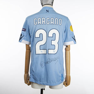 maglia napoli gargano indossata in Napoli-Villareal 17-02-2011    by MACRON - Home