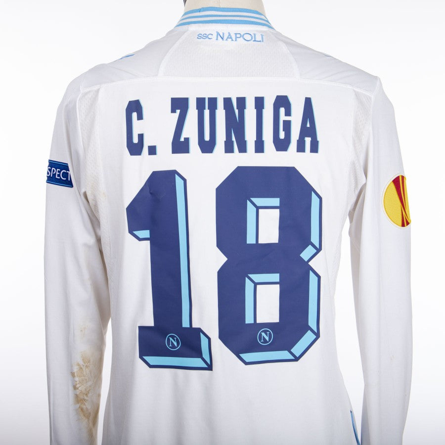 maglia napoli zuniga indossata in Victoria Plzen-Napoli 21-02-2013 by MACRON - Home (6)