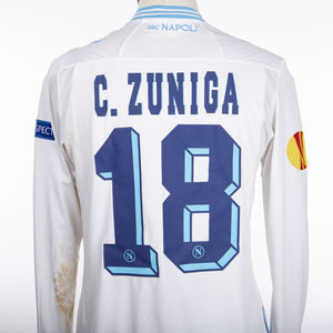 maglia napoli zuniga indossata in Victoria Plzen-Napoli 21-02-2013 by MACRON - Home (6)