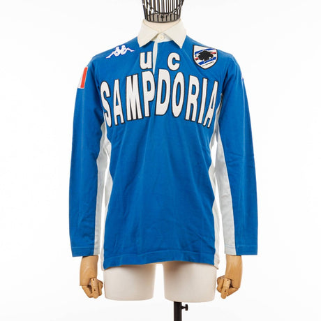 Maillot SAMPDORIA GENE 2007 KAPPA vintage maglia shirt jersey 3rd noir calcio S Maillot SAMPDORIA GENE 2007 KAPPA vintage maglia shirt jersey 3rd noir calcio S