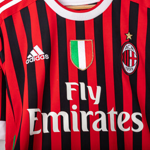 Maglia Home Milan Adidas Seedorf 10 2011/2012 M