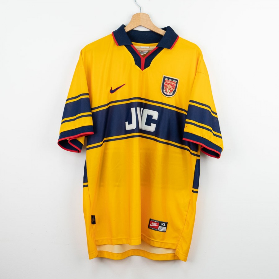 1996/1997 Arsenal Away Jersey Nike Bergkamp 10
