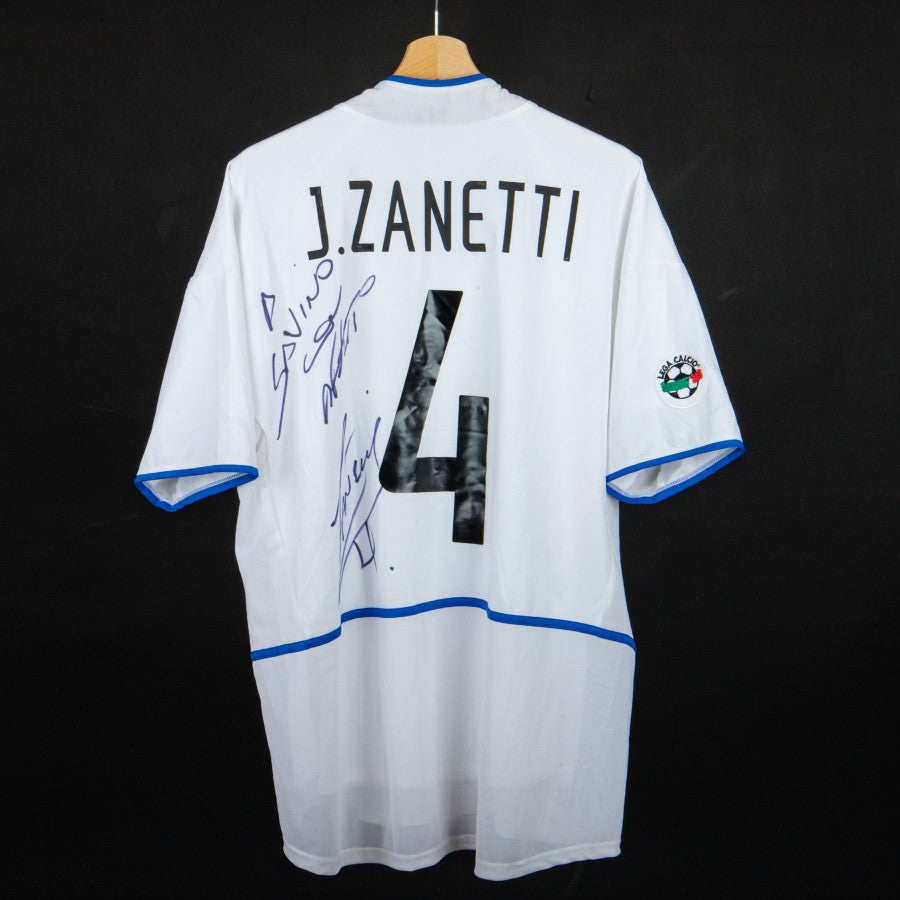 maglia away inter nike J.Zanetti 4 2002/2003 autografata by NIKE - Home