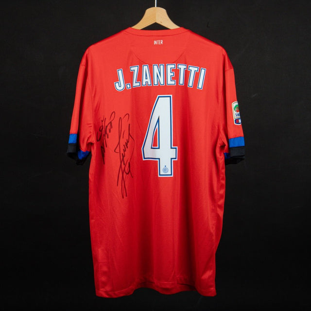 maglia away inter nike J.Zanetti 4 2012/2013 autografata by NIKE - Home