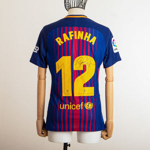 maglia home barcellona 2017/2018 rafhina 12 autografata by NIKE - Home