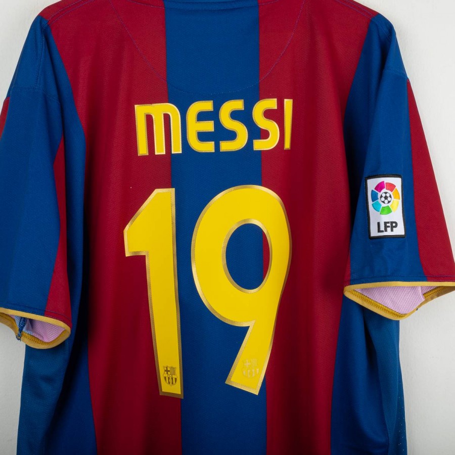 Barcelona Nike Messi 19 2007/2008 Home Shirt