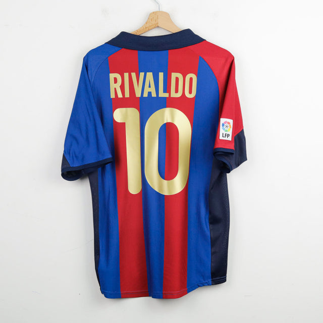 Maglia Home Barcellona Nike Rivaldo 10 2001/2002 by NIKE - Home