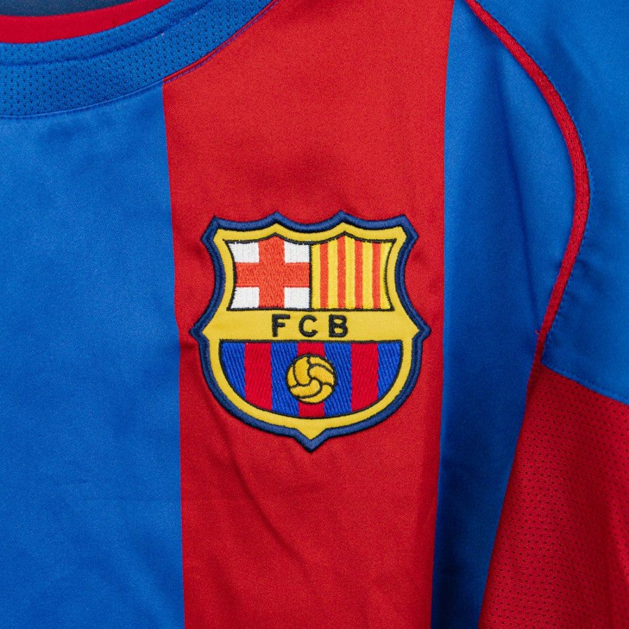 Maglia Barcellona Ronaldinho 10 Home Ufficiale 2024/2025 - Prodotto Autorizzato, Taglie Adulto E Bambino, 100% Poliestere, Personalizzabile