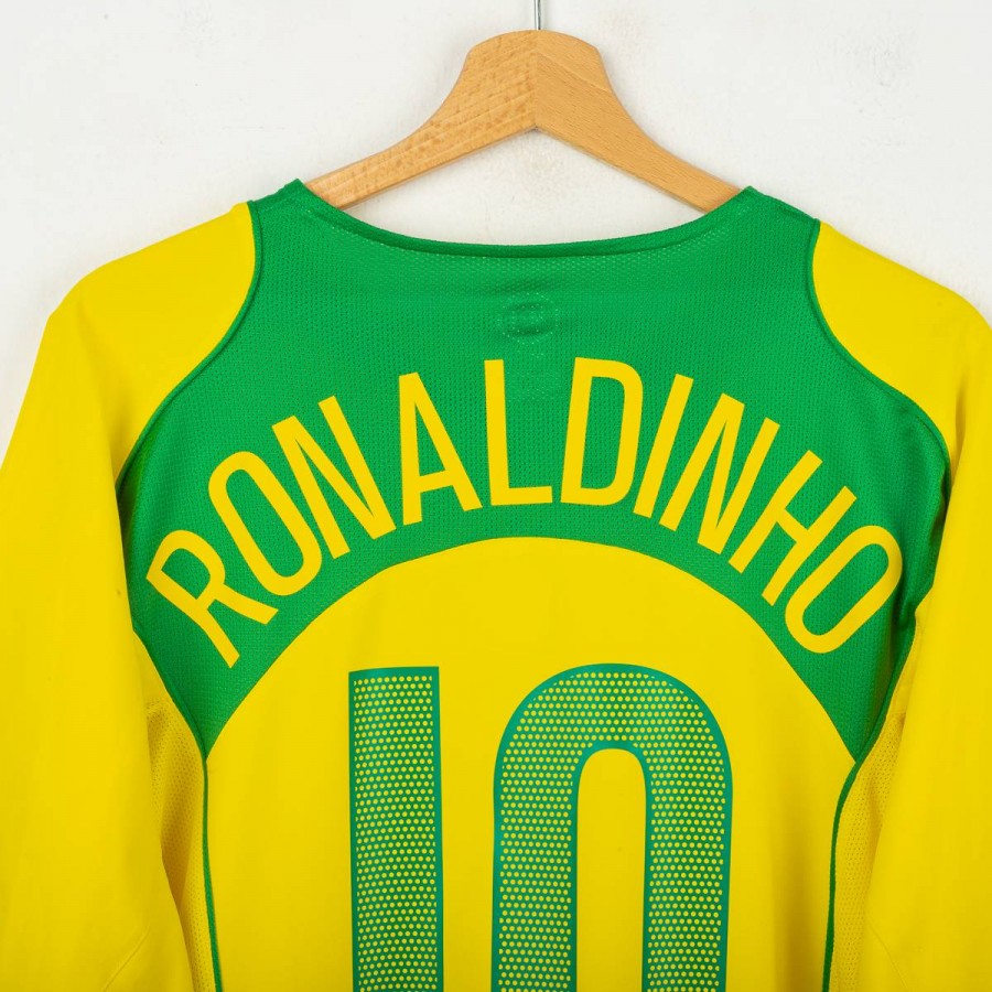 Maglia Home Brasile Nike Ronaldinho 10 2004/2005 by NIKE - Home (4)
