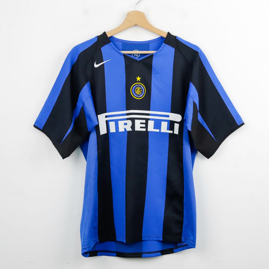 2004/2005 Home Inter Shirt Nike J. Zanetti 4