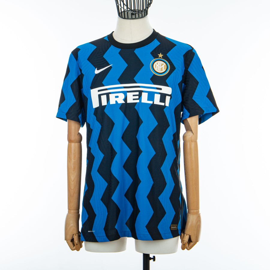 Inter Milan Nike Lukaku 9 Signed Home Shirt 2020/2021