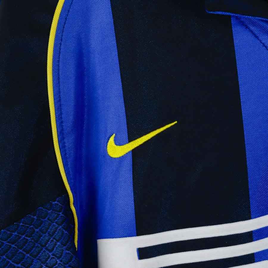 Inter Milan Nike Pirelli Adriano 28 2001/2002 Home Shirt