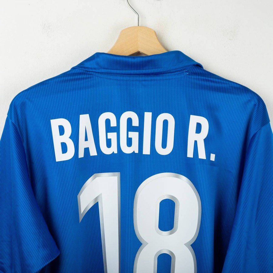 Maglia Home Italia Nike Baggio 18 Francia 1998 by NIKE - Home (4)