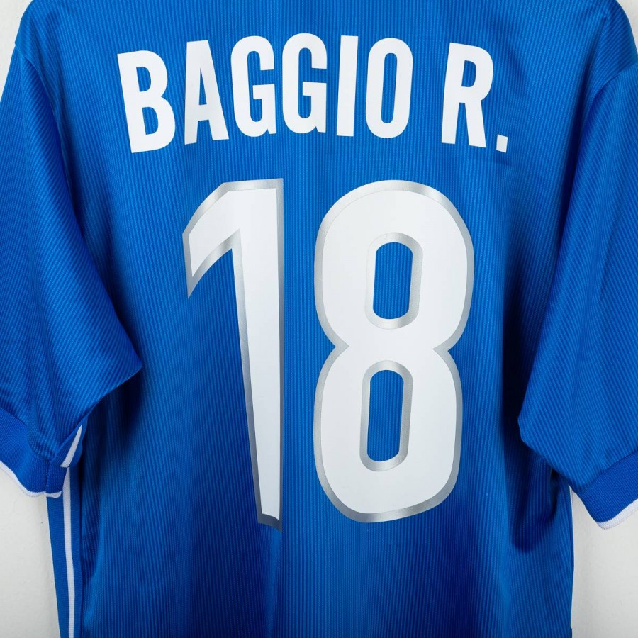 Maglia Home Italia Nike Baggio 18 Francia 1998 by NIKE - Home (6)