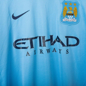 Maglia Home Manchester City Umbro Kun Aguero 16 2013/2014 by NIKE - Home (11)