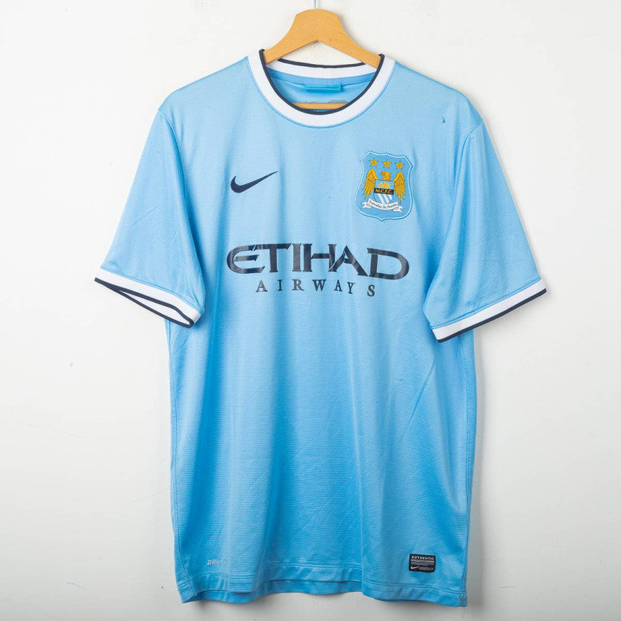 Maglia Home Manchester City Umbro Kun Aguero 16 2013/2014 by NIKE - Home (2)