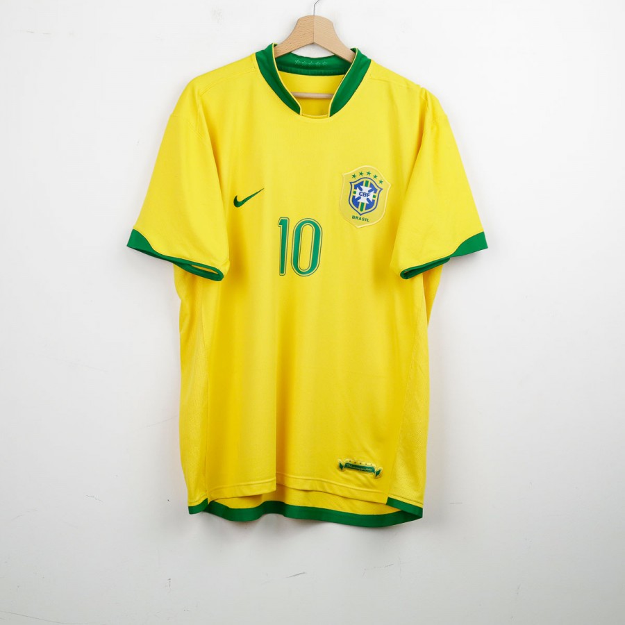 Maglia Home Nike Brasile Ronaldinho 10 2006  by NIKE - Home (2)