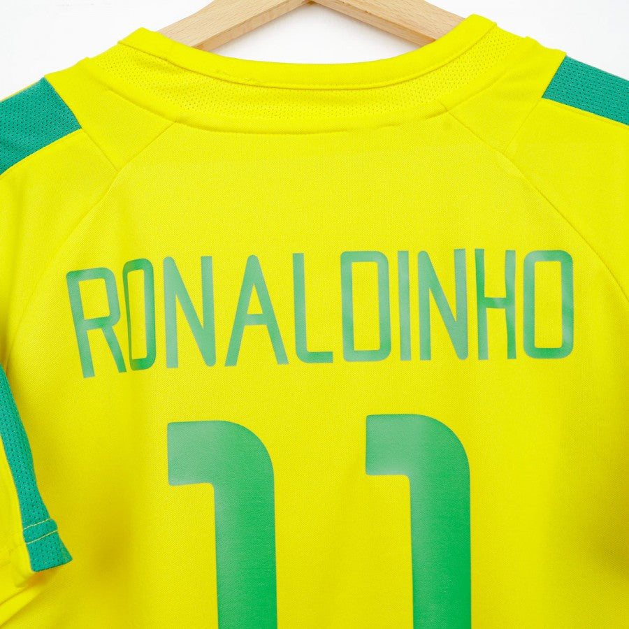 Maglia Home Nike Brasile Ronaldinho 11 2002 by NIKE - Home (4)