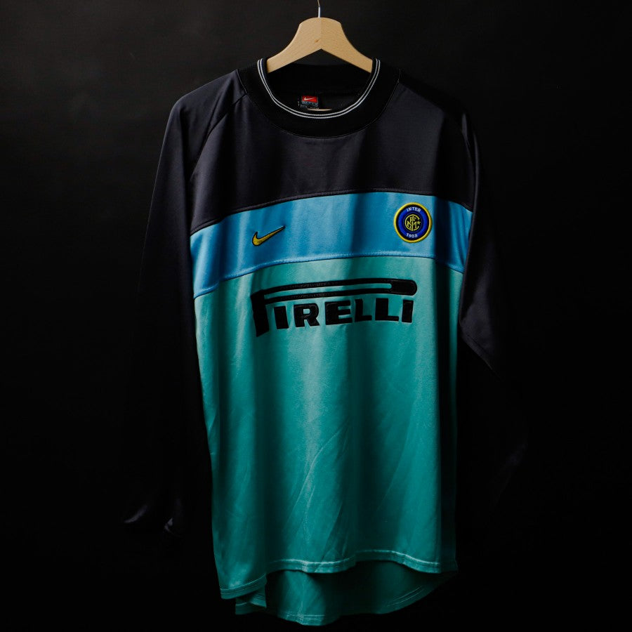 1999/2000 inter nike N12 goalkeeper ls home jersey