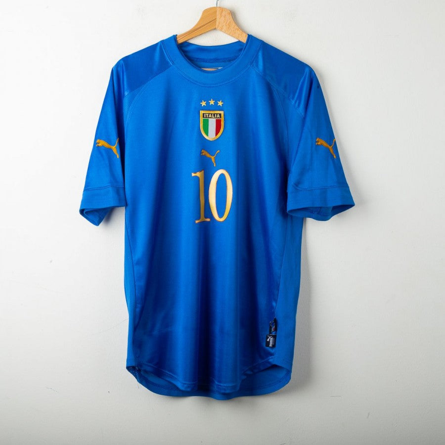 Italy Home Puma Jersey Baggio 10 2004