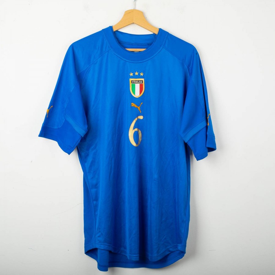 【正規品】オーセンティック　PUMA イタリア代表 ネスタ　NESTA 6 XL 2004 Italy Home Puma Shirt Nesta 6