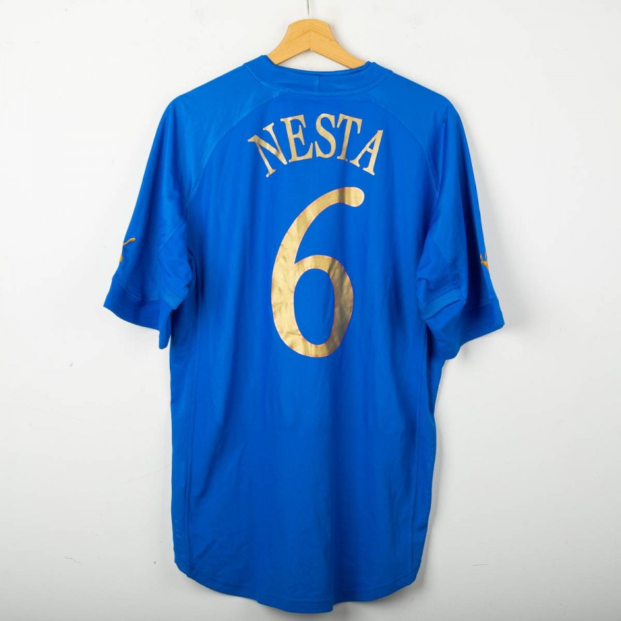 【正規品】オーセンティック　PUMA イタリア代表 ネスタ　NESTA 6 XL 2004 Italy Home Puma Shirt Nesta 6