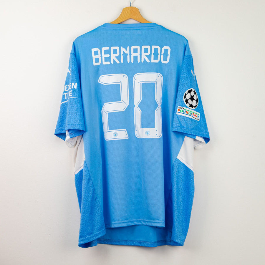 Manchester City Puma Bernardo 2021/2022 UEFA Home Shirt