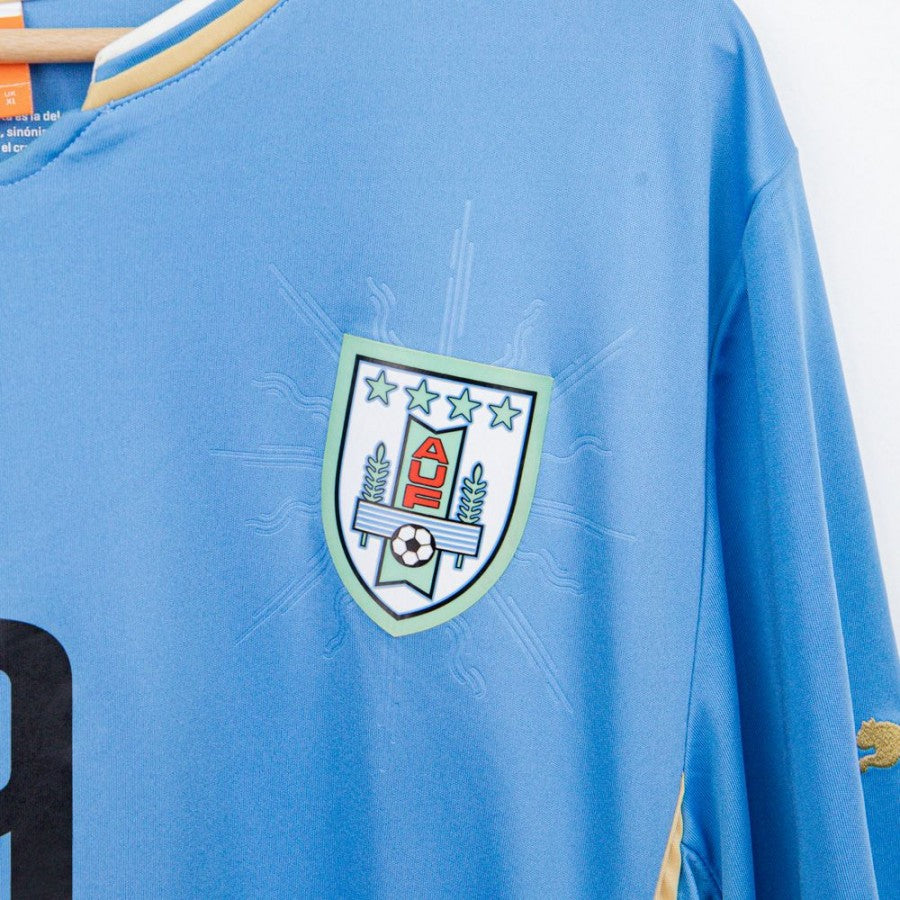2014 home uruguay puma Suarez 9 Jersey