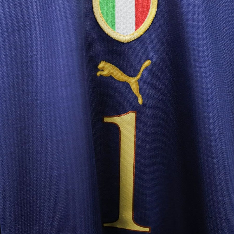 Italy Puma Buffon 1 2004 Home Goalkeeper Jersey