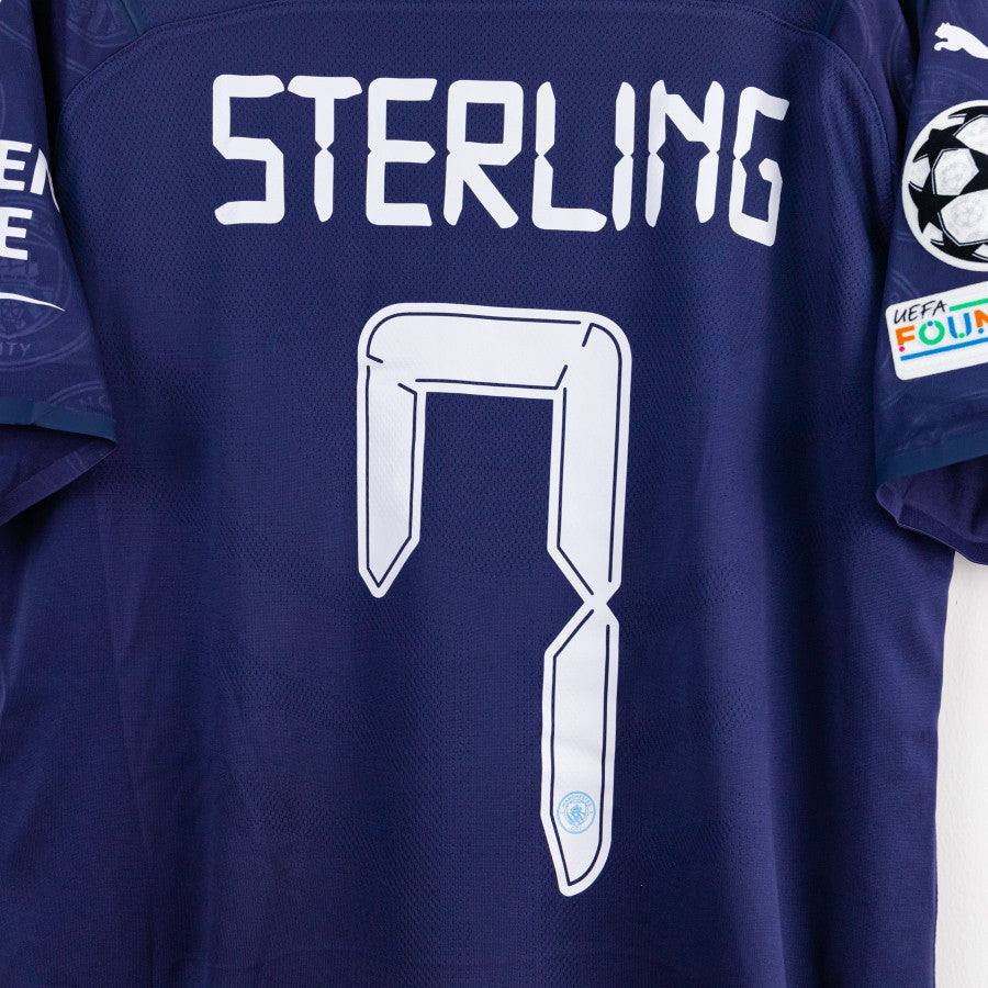 2021/2022 Manchester City Puma Sterling 7 Champions League Third Jerse