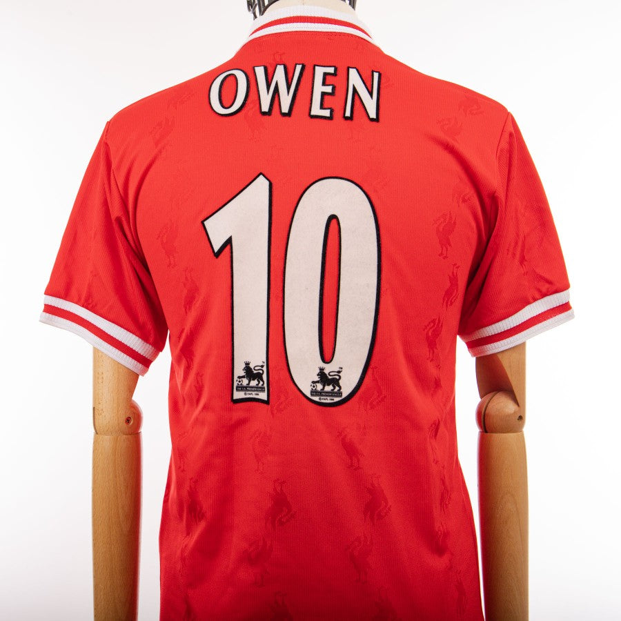 1996/1997 liverpool reebok home jersey owen 10