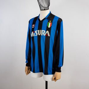MAGLIA HOME FC INTER ML UHLSPORT 1989/1990 MISURA IN FLOCK PATCH ITALIA by UHLSPORT - Le 7 sorelle (2)