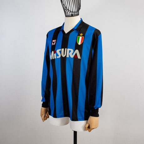 MAGLIA HOME FC INTER ML UHLSPORT 1989/1990 MISURA IN FLOCK PATCH ITALIA by UHLSPORT - Le 7 sorelle (2)