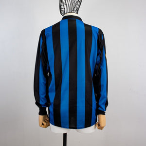 MAGLIA HOME FC INTER ML UHLSPORT 1989/1990 MISURA IN FLOCK PATCH ITALIA by UHLSPORT - Le 7 sorelle (3)