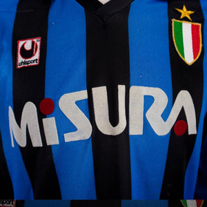 MAGLIA HOME FC INTER ML UHLSPORT 1989/1990 MISURA IN FLOCK PATCH ITALIA by UHLSPORT - Le 7 sorelle (7)