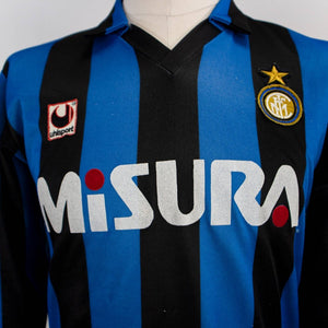 MAGLIA HOME FC INTER ML  UHLSPORT 1990/1991 MISURA LOGO INTER by UHLSPORT - Le 7 sorelle (3)