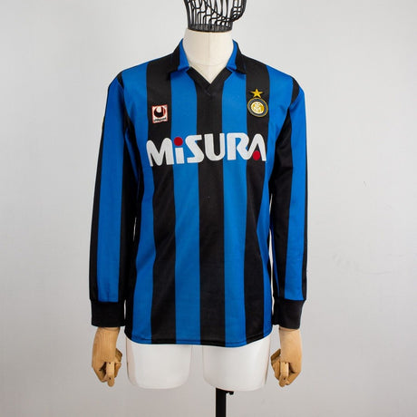 MAGLIA HOME FC INTER ML  UHLSPORT 1990/1991 MISURA LOGO INTER by UHLSPORT - Le 7 sorelle