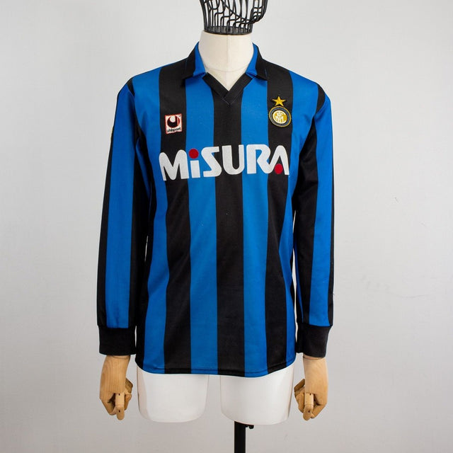 MAGLIA HOME FC INTER ML  UHLSPORT 1990/1991 MISURA LOGO INTER by UHLSPORT - Le 7 sorelle
