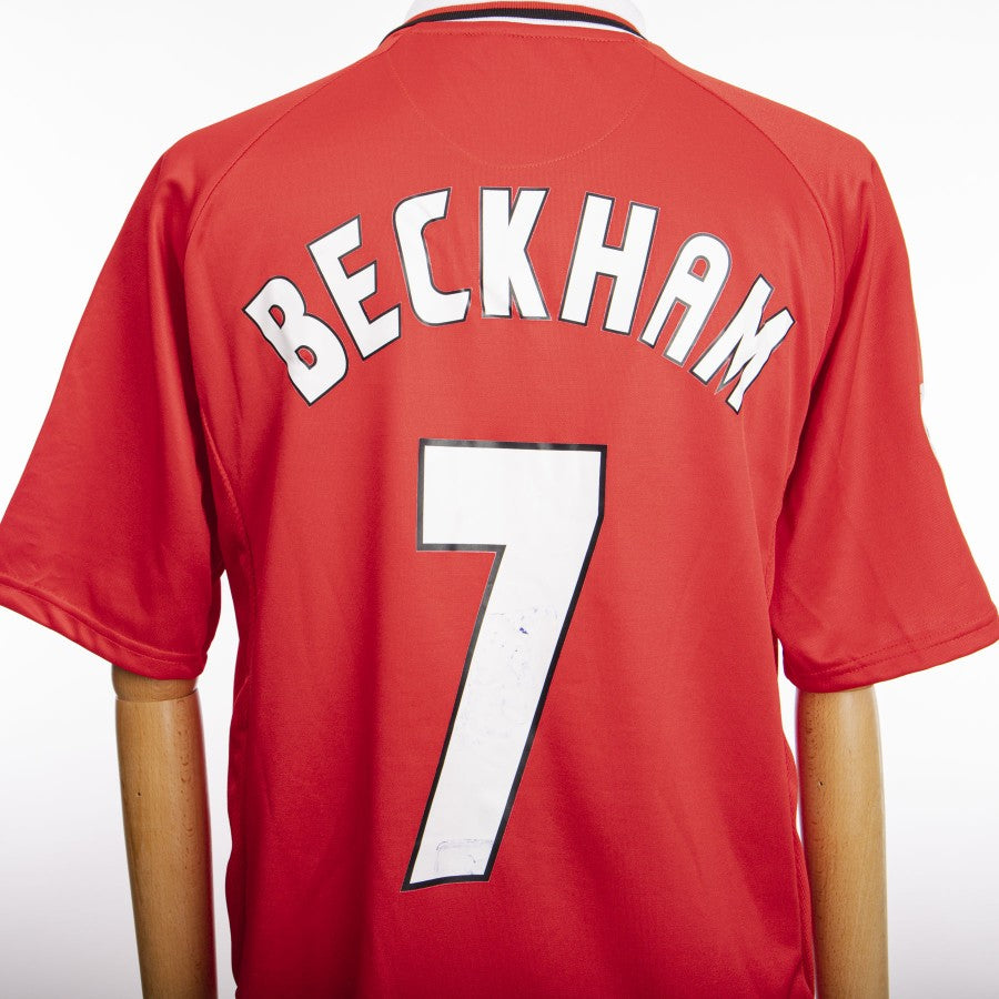 1998/1999 manchester united umbro beckham 7 champions league jersey