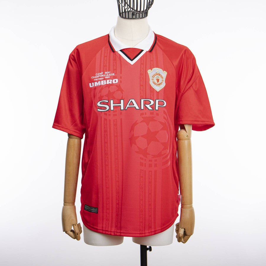 1998/1999 manchester united umbro beckham 7 champions league jersey