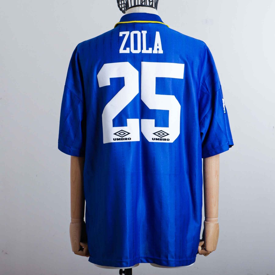 CHELSEA HOME JERSEY UMBRO 1996/1997 ZOLA 25